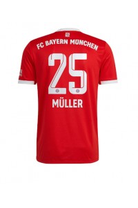 Fotbalové Dres Bayern Munich Thomas Muller #25 Domácí Oblečení 2022-23 Krátký Rukáv